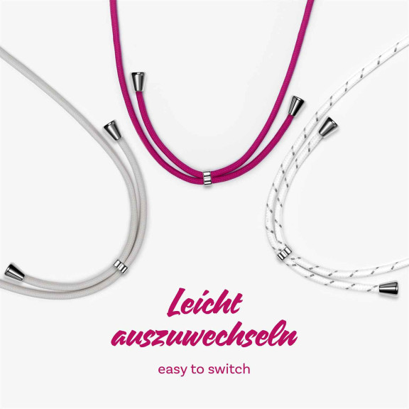 ONEFLOW Twist Case iPhone 16 Plus Handykette – Stoff Kordel – Weiteres Produktbild 9