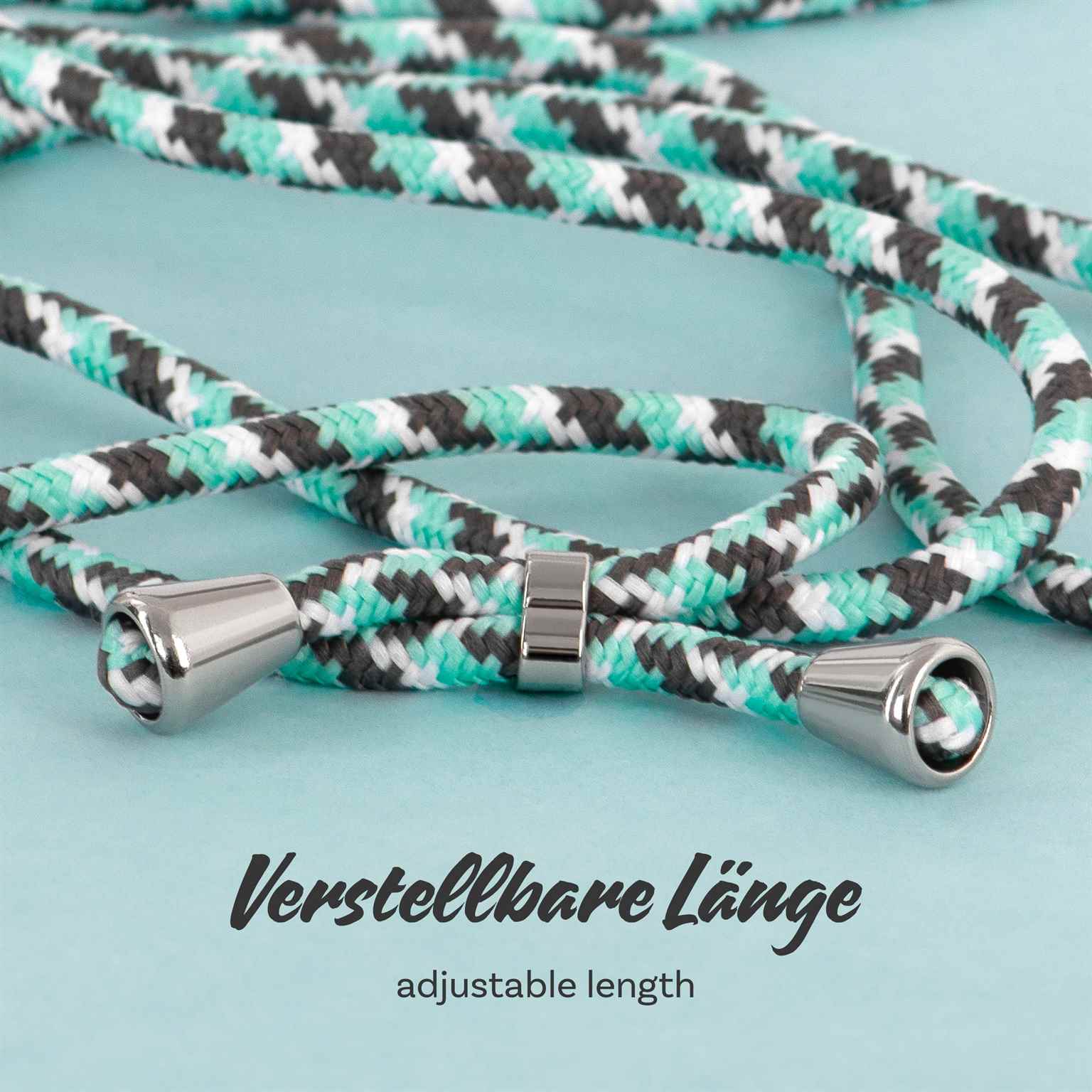 ONEFLOW Twist Case iPhone 16 Pro Max Handykette – Stoff Kordel – Weiteres Produktbild 5 ONEFLOW Twist Case iPhone 16 Pro Max Handykette – Stoff Kordel – Weiteres Produktbild 5