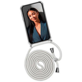 ONEFLOW Twist Case iPhone SE (2020) Handykette – Stoff Kordel – Silverstar ONEFLOW Twist Case iPhone SE (2020) Handykette – Stoff Kordel – Silverstar