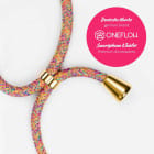 ONEFLOW Twist Case iPhone X Handykette – Stoff Kordel – Produktbild 3