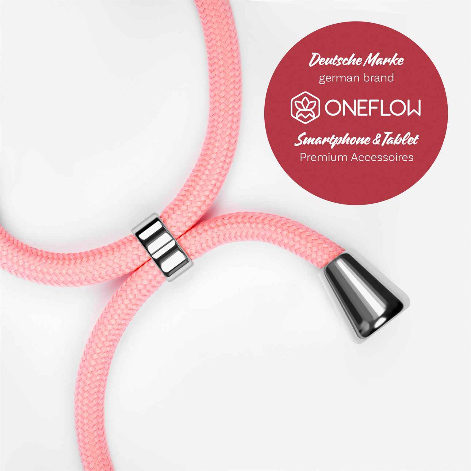 ONEFLOW Twist Case iPhone X Handykette – Stoff Kordel – Weiteres Produktbild 2