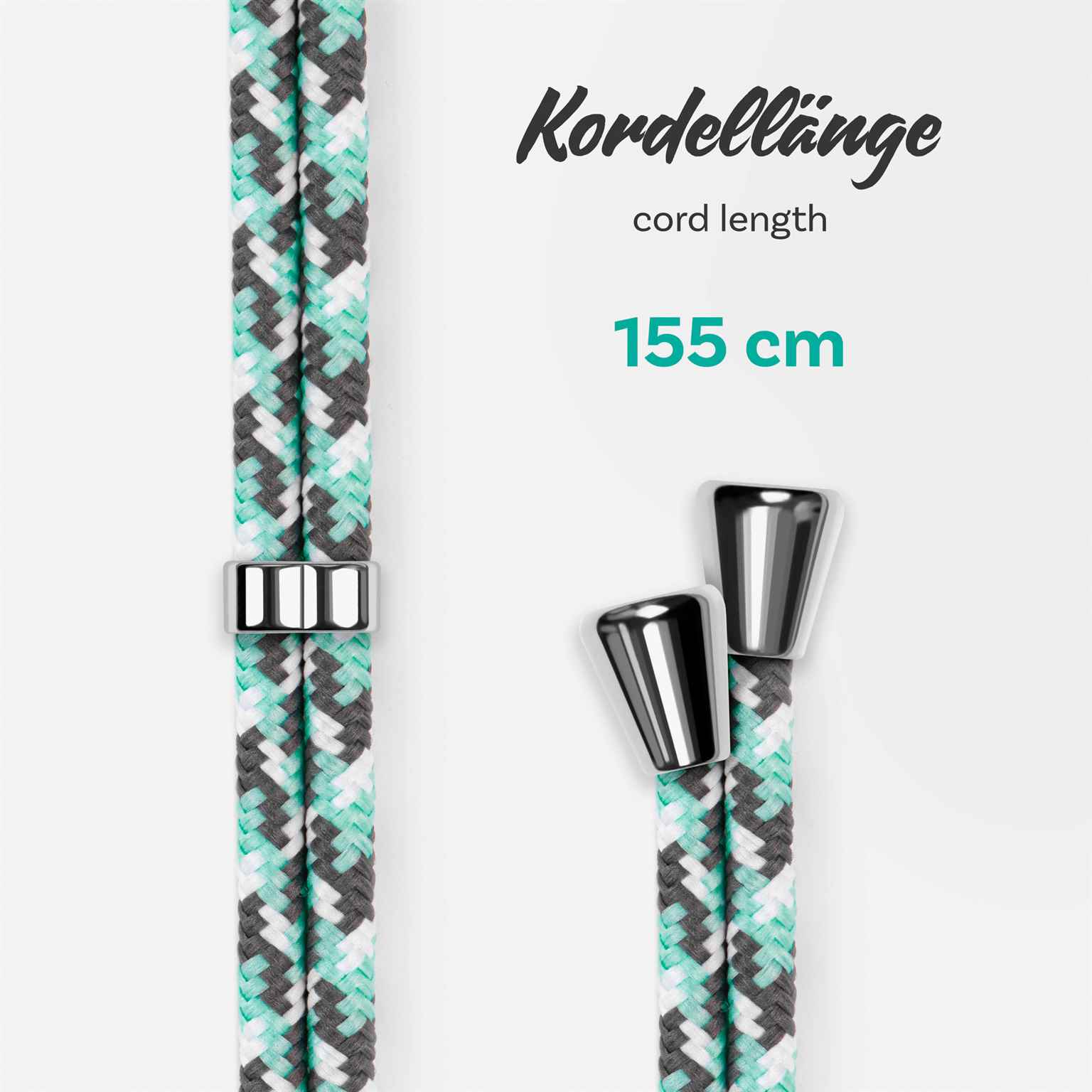 ONEFLOW Twist Case iPhone X Handykette – Stoff Kordel – Weiteres Produktbild 5