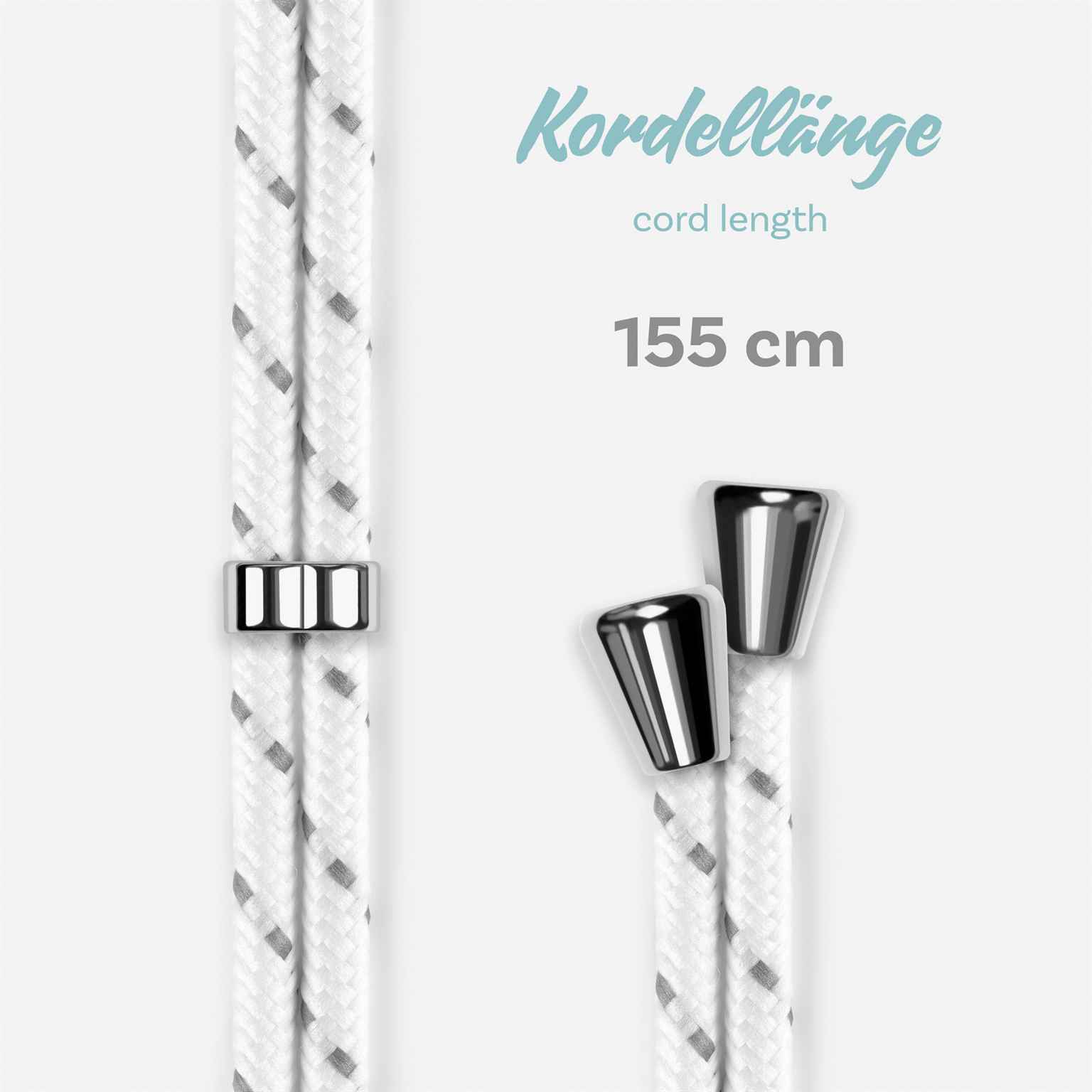 ONEFLOW Twist Case iPhone X Handykette – Stoff Kordel – Weiteres Produktbild 5