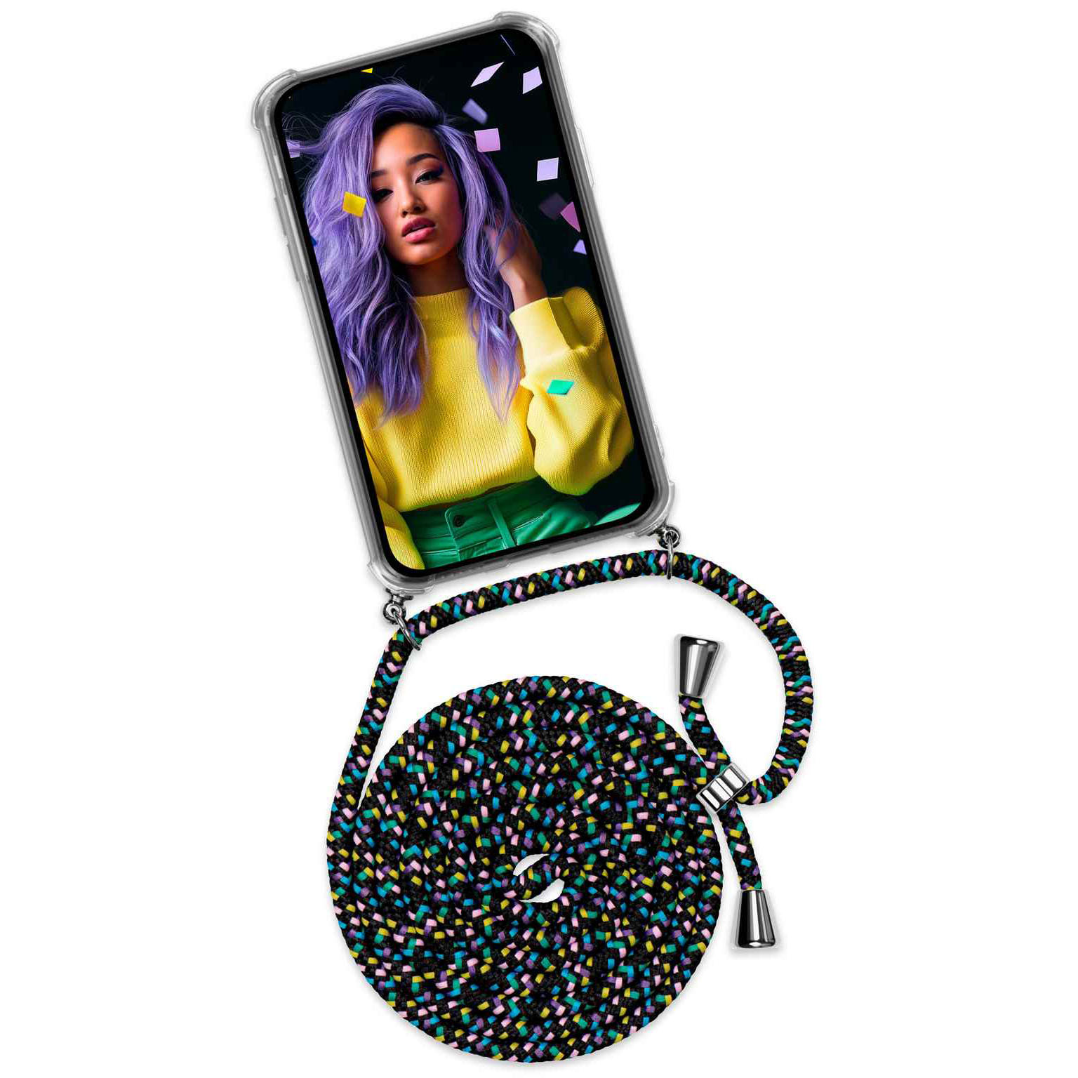 ONEFLOW Twist Case Google Pixel 8 Pro Handykette – Stoff Kordel Hauptbild