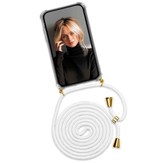 ONEFLOW ONEFLOW Twist Case Honor 50 Handykette – Stoff Kordel – MARSHMALLOW (WEISS)