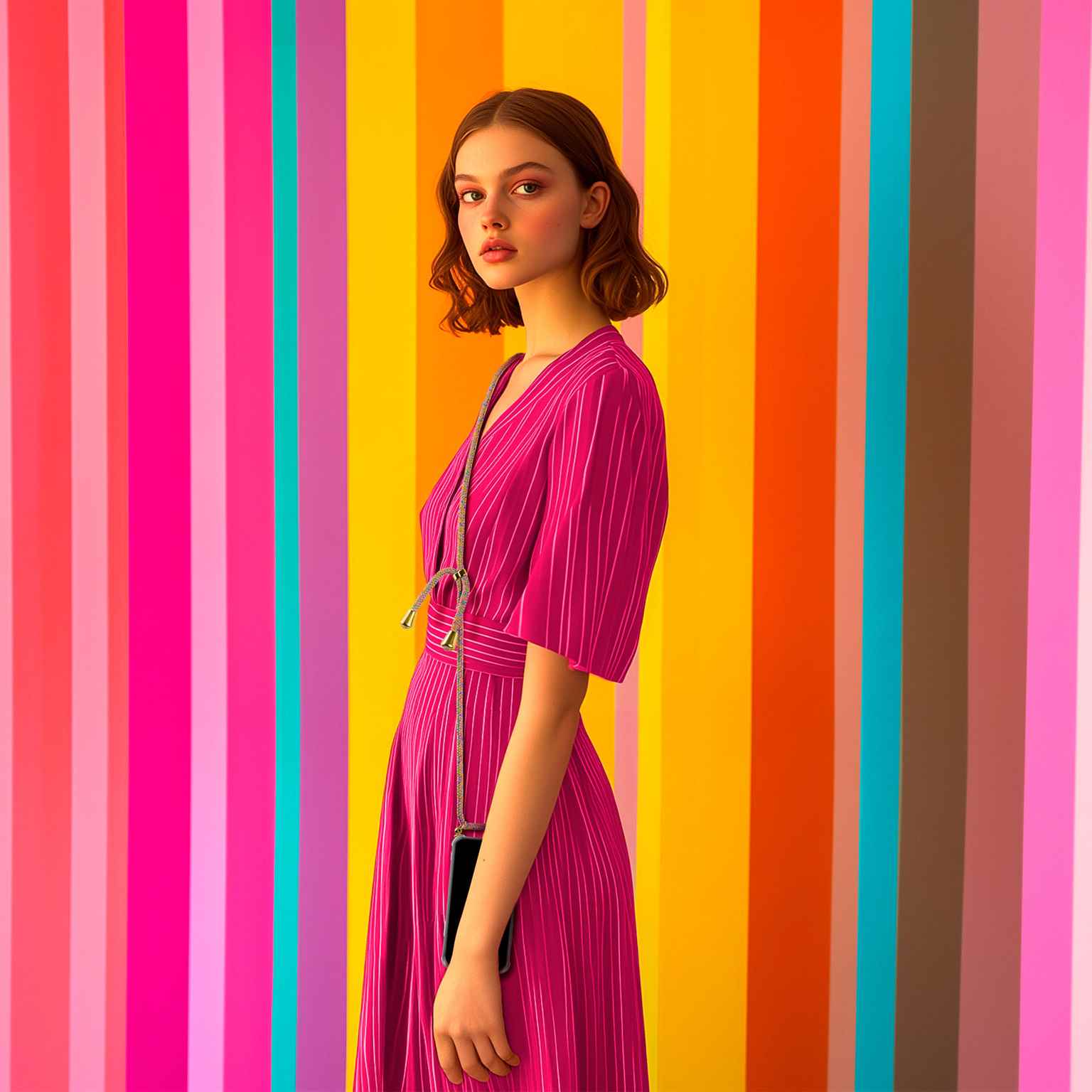 ONEFLOW Twist Case Huawei nova 9 Handykette – Stoff Kordel – Weiteres Produktbild 4