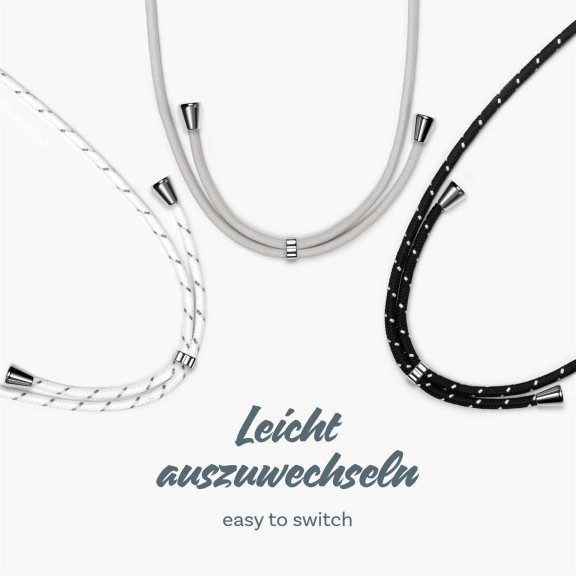 ONEFLOW Twist Case Huawei P40 Lite Handykette – Stoff Kordel – Weiteres Produktbild 9