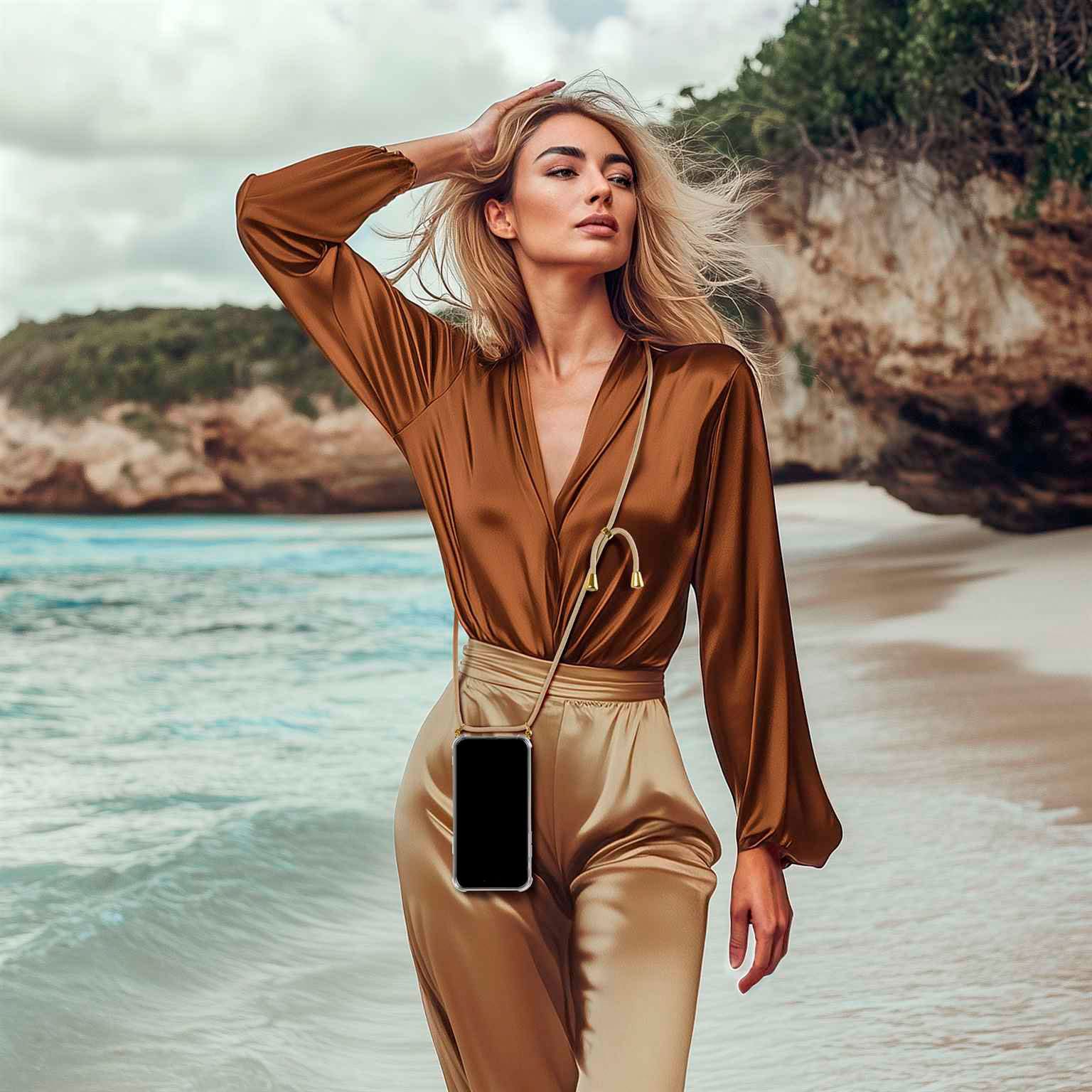 ONEFLOW Twist Case iPhone 17 Pro Max Handykette – Stoff Kordel – Weiteres Produktbild 7 ONEFLOW Twist Case iPhone 17 Pro Max Handykette – Stoff Kordel – Weiteres Produktbild 7