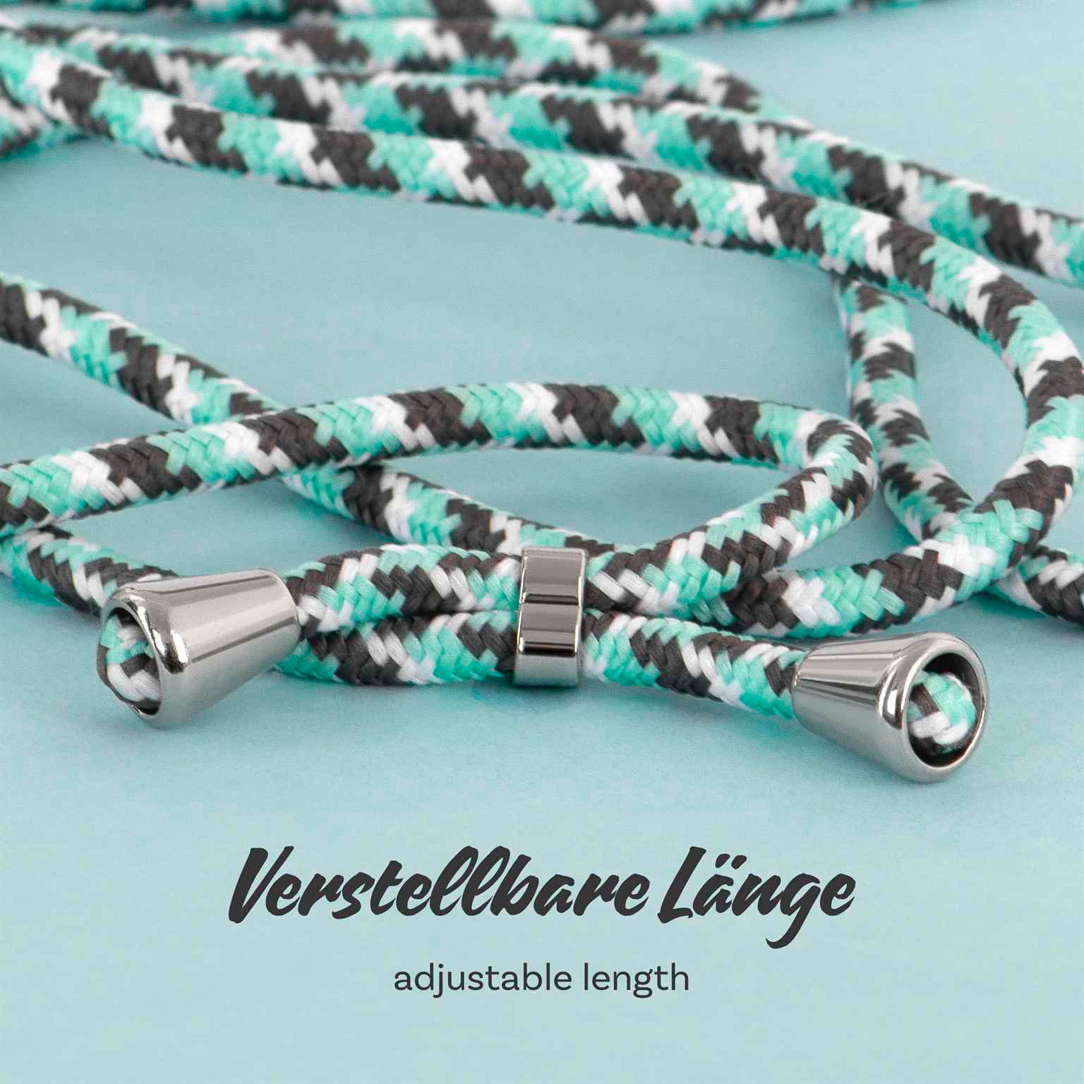 ONEFLOW Twist Case iPhone 17 Pro Max Handykette – Stoff Kordel – Weiteres Produktbild 5 ONEFLOW Twist Case iPhone 17 Pro Max Handykette – Stoff Kordel – Weiteres Produktbild 5