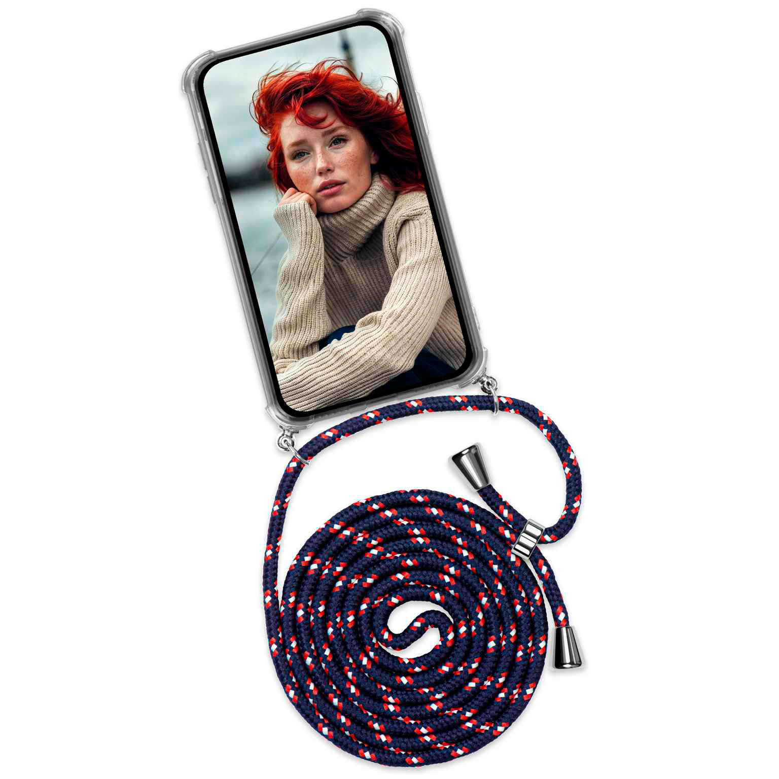 ONEFLOW Twist Case iPhone 17 Handykette – Stoff Kordel – Weiteres Produktbild 1 ONEFLOW Twist Case iPhone 17 Handykette – Stoff Kordel – Weiteres Produktbild 1