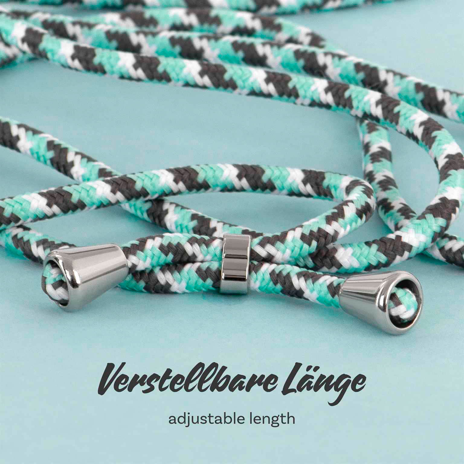 ONEFLOW Twist Case iPhone Air Handykette – Stoff Kordel – Weiteres Produktbild 5