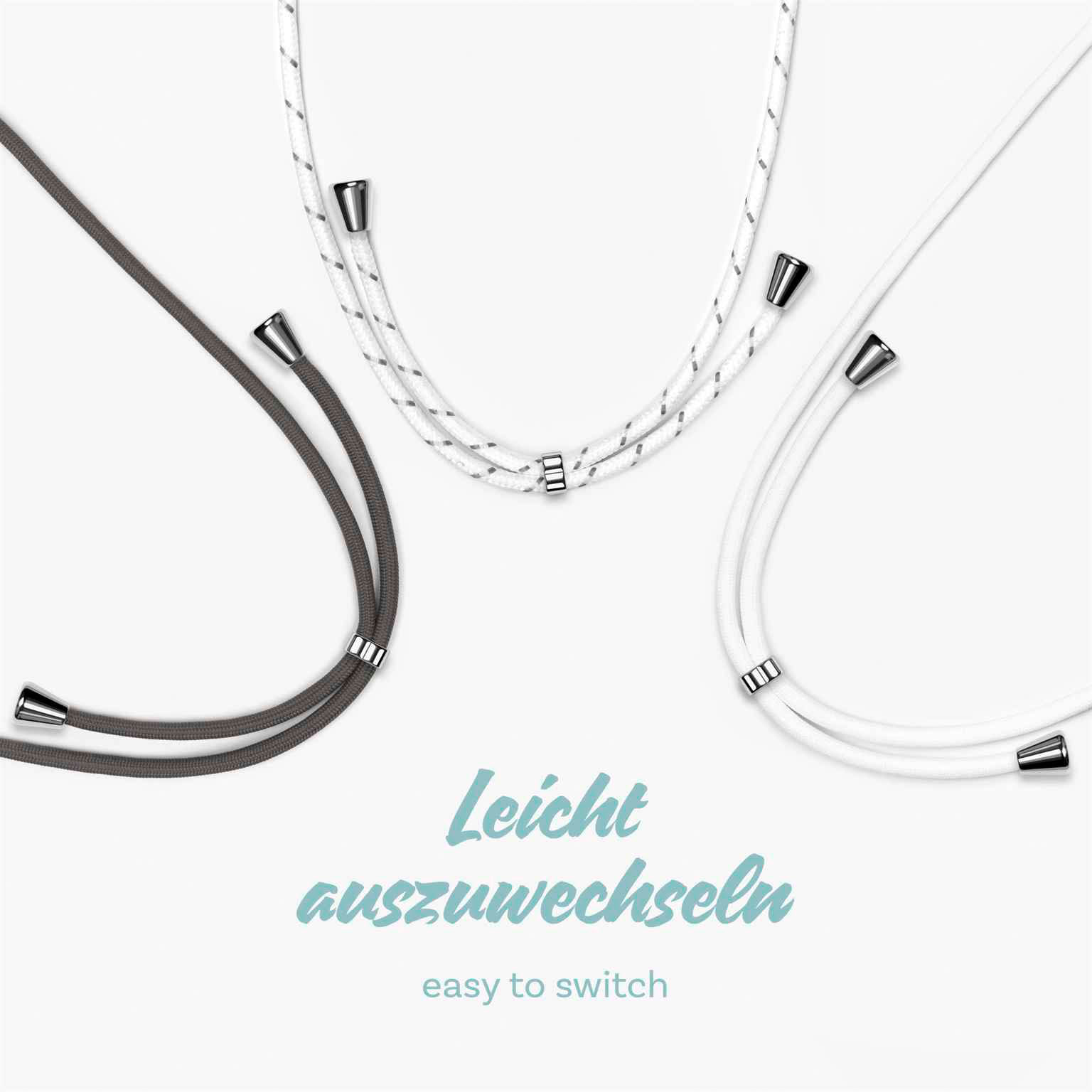 ONEFLOW Twist Case iPhone Air Handykette – Stoff Kordel – Weiteres Produktbild 9