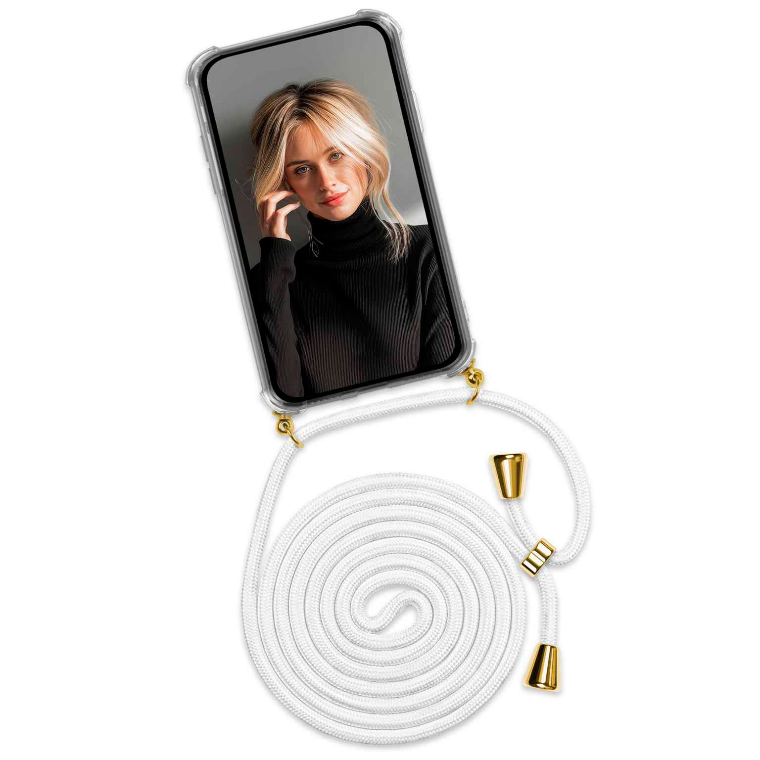 ONEFLOW Twist Case iPhone Air Handykette – Stoff Kordel – Weiteres Produktbild 1