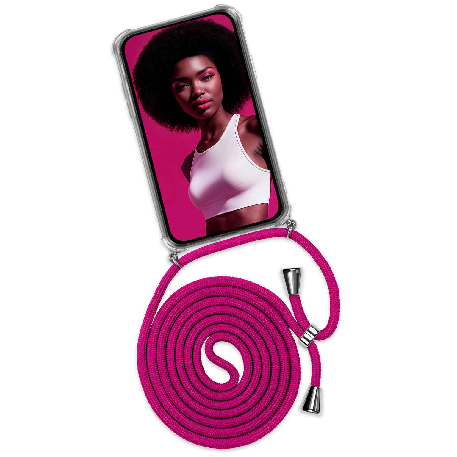 ONEFLOW Twist Case Samsung Galaxy A14 (4G) Handykette – Stoff Kordel Hauptbild