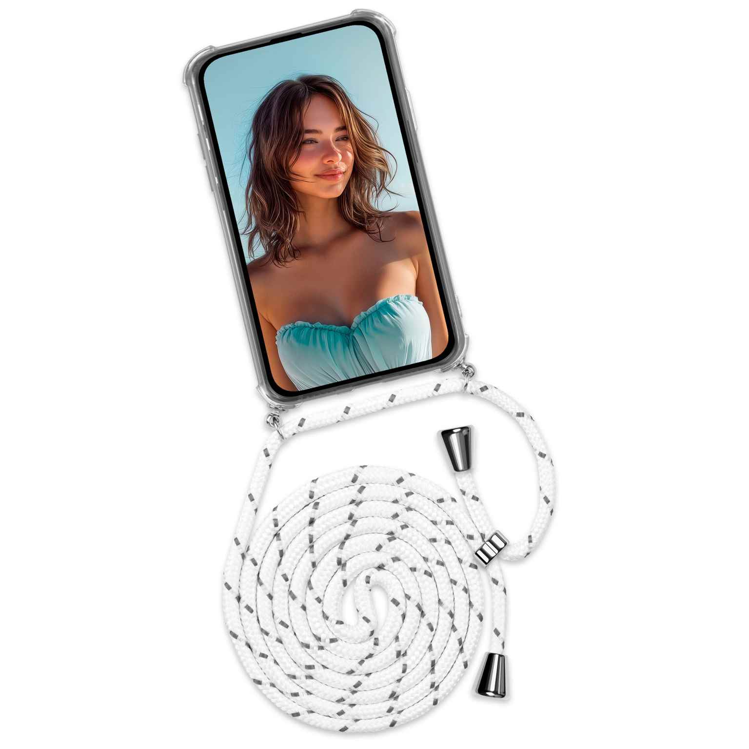 ONEFLOW Twist Case Samsung Galaxy A14 (4G) Handykette – Stoff Kordel Hauptbild