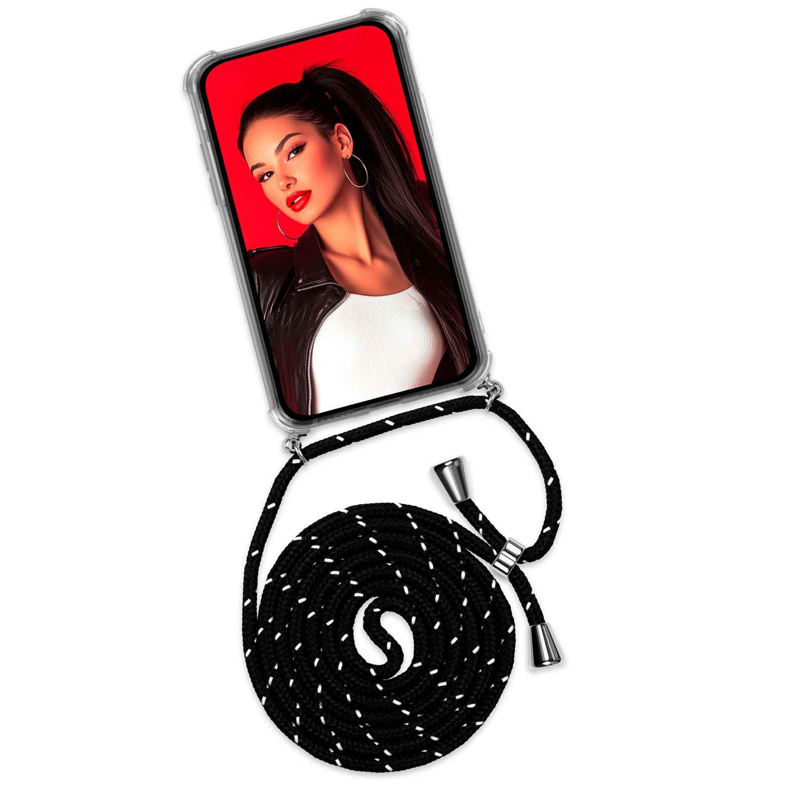ONEFLOW Twist Case Samsung Galaxy A14 5G Handykette – Stoff Kordel Hauptbild
