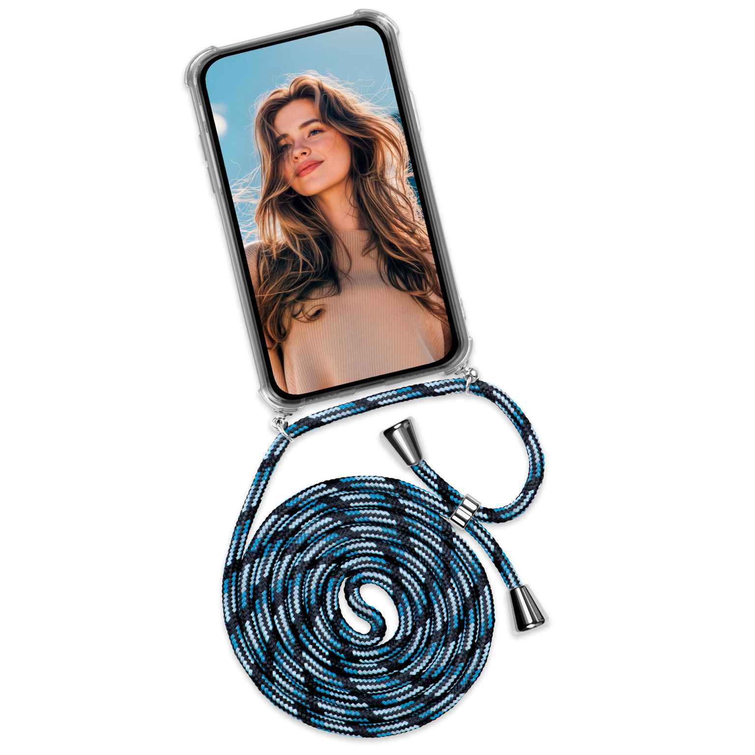 ONEFLOW Twist Case Samsung Galaxy A20e Handykette – Stoff Kordel Hauptbild