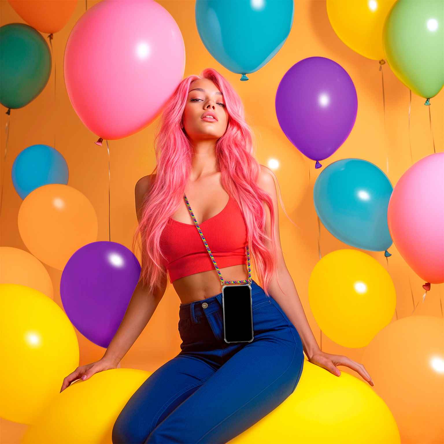 ONEFLOW Twist Case Samsung Galaxy A34 5G Handykette – Stoff Kordel – Weiteres Produktbild 4 ONEFLOW Twist Case Samsung Galaxy A34 5G Handykette – Stoff Kordel – Weiteres Produktbild 4