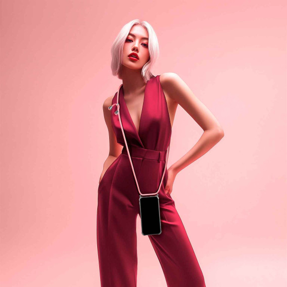 ONEFLOW Twist Case Samsung Galaxy A6 (2018) Handykette – Stoff Kordel – Weiteres Produktbild 4