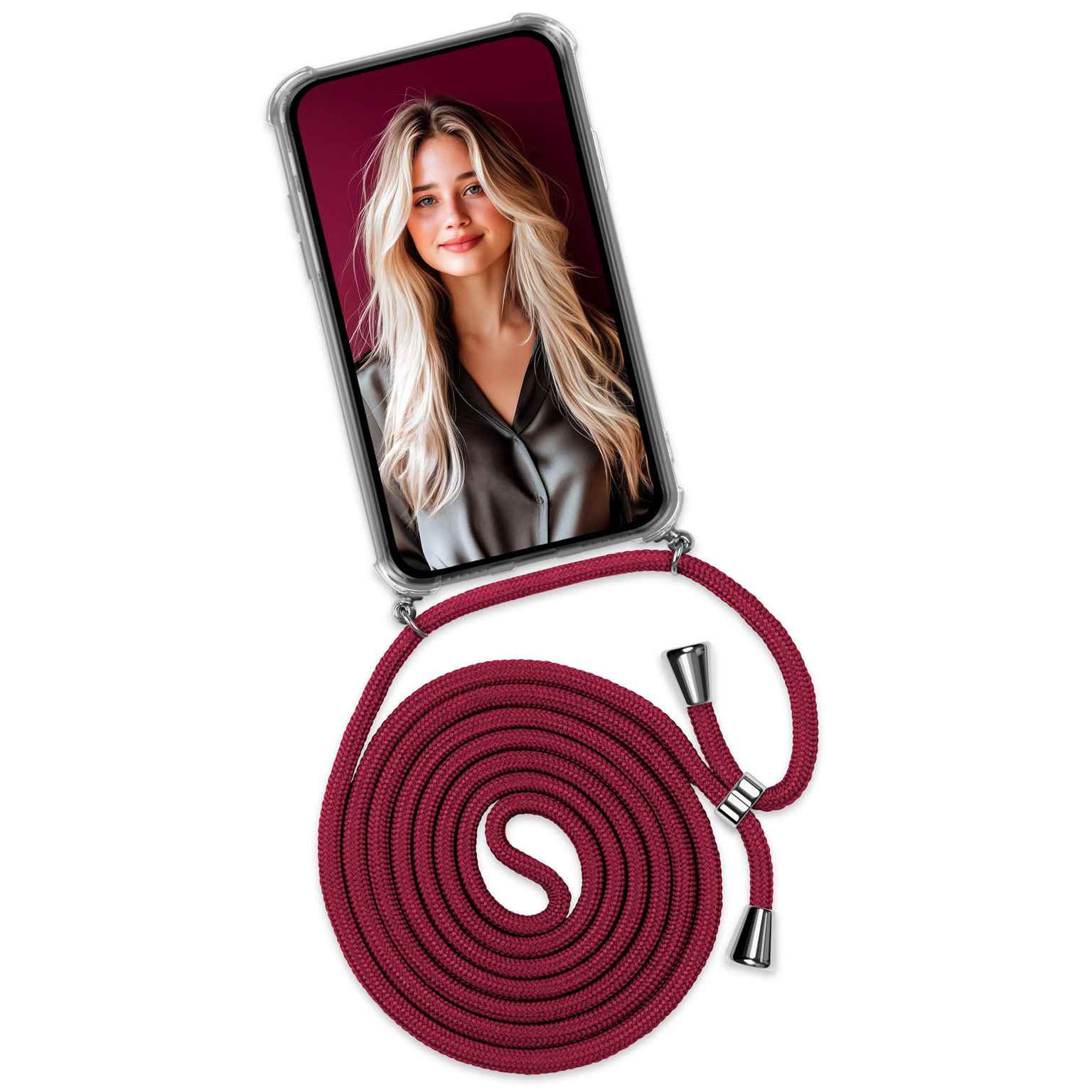 ONEFLOW Twist Case Samsung Galaxy A72 5G Handykette – Stoff Kordel – undefined