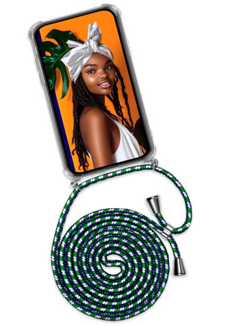 ONEFLOW Twist Case Samsung Galaxy S24 FE Handykette – Stoff Kordel – Mama Africa ONEFLOW Twist Case Samsung Galaxy S24 FE Handykette – Stoff Kordel – Mama Africa