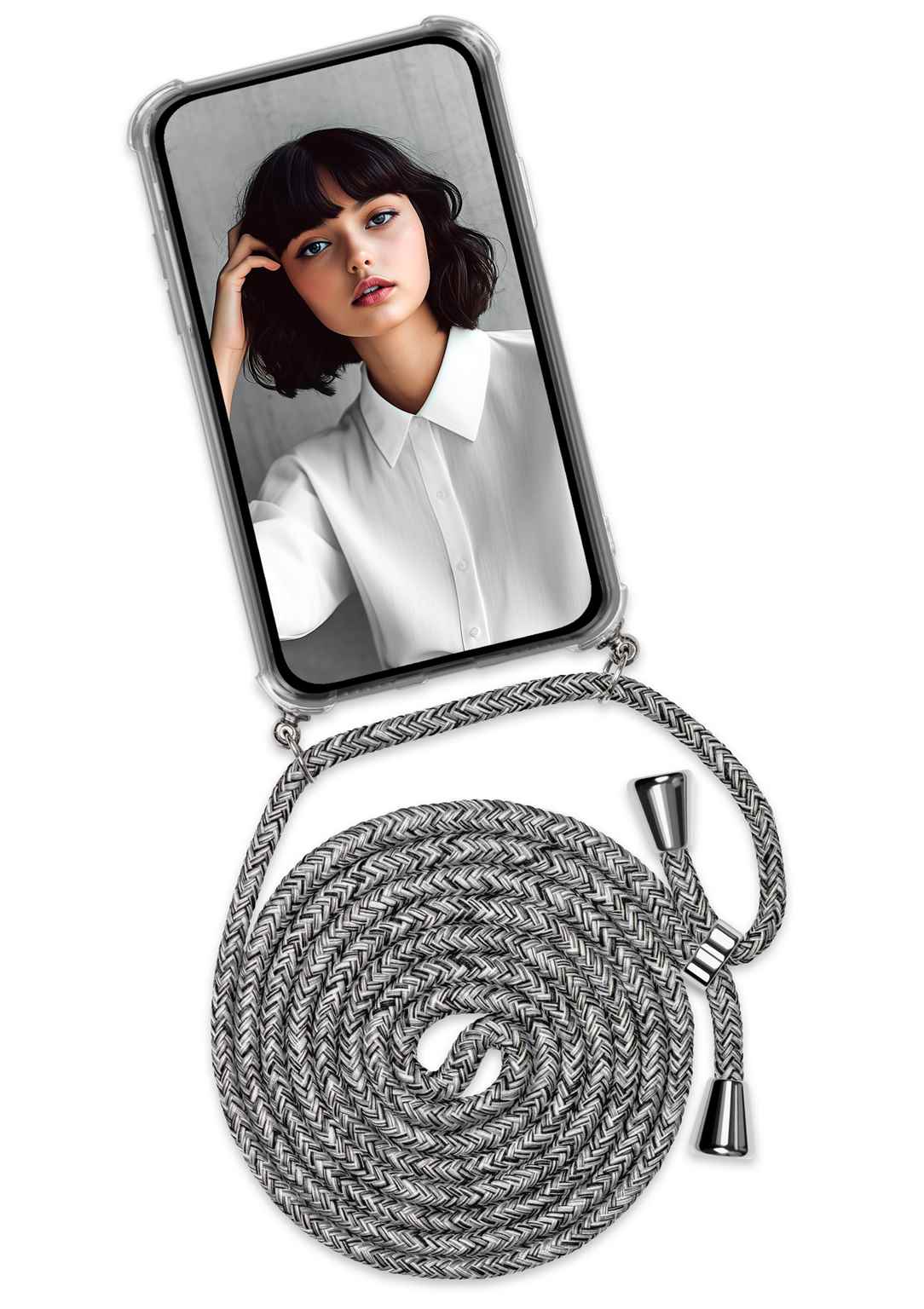 ONEFLOW Twist Case Samsung Galaxy S24 FE Handykette – Stoff Kordel – Weiteres Produktbild 1
