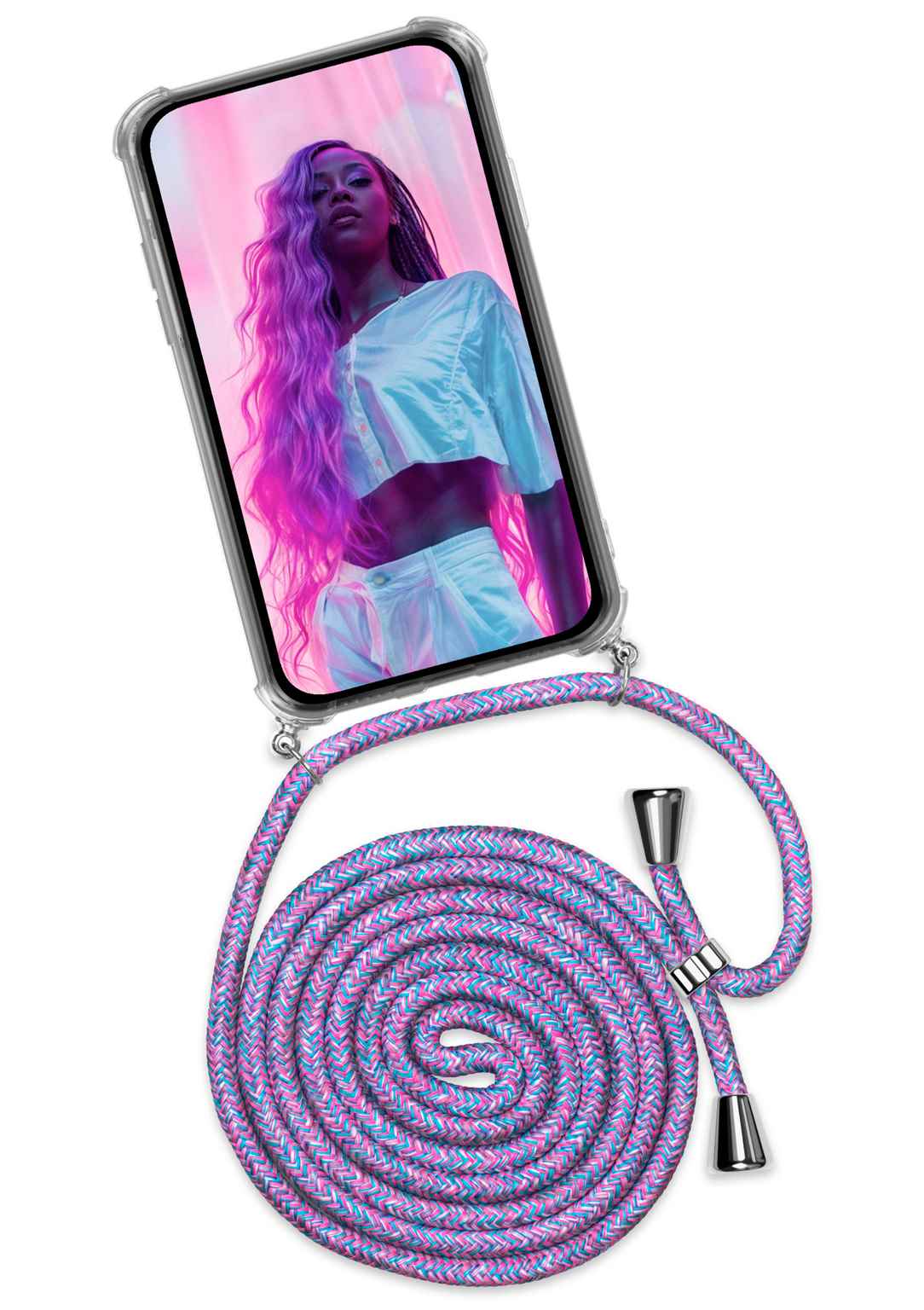 ONEFLOW Twist Case Samsung Galaxy S24 FE Handykette – Stoff Kordel – Weiteres Produktbild 1