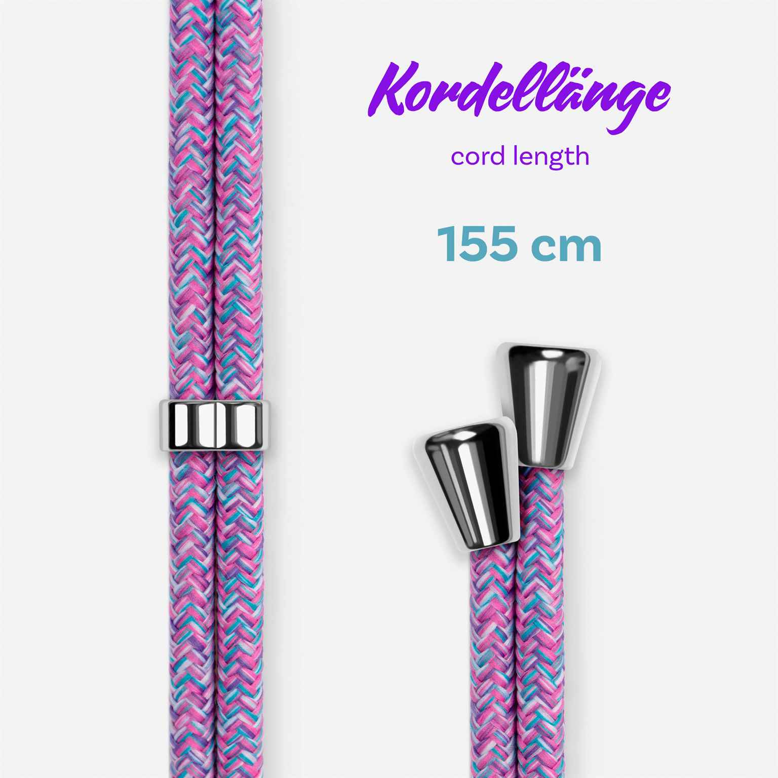 ONEFLOW Twist Case Xiaomi 11T Handykette – Stoff Kordel – Weiteres Produktbild 6