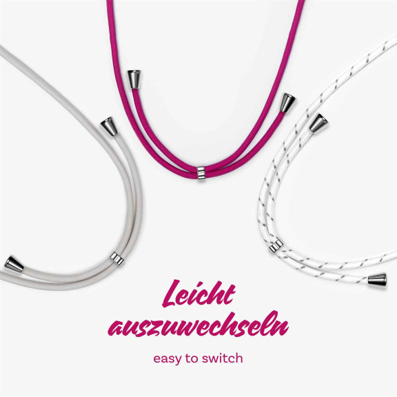 ONEFLOW Twist Case Xiaomi Mi 11 Lite Handykette – Stoff Kordel – Weiteres Produktbild 9