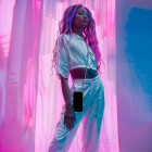 ONEFLOW Twist Case Xiaomi Mi A2 Handykette – Stoff Kordel – Weiteres Produktbild 7