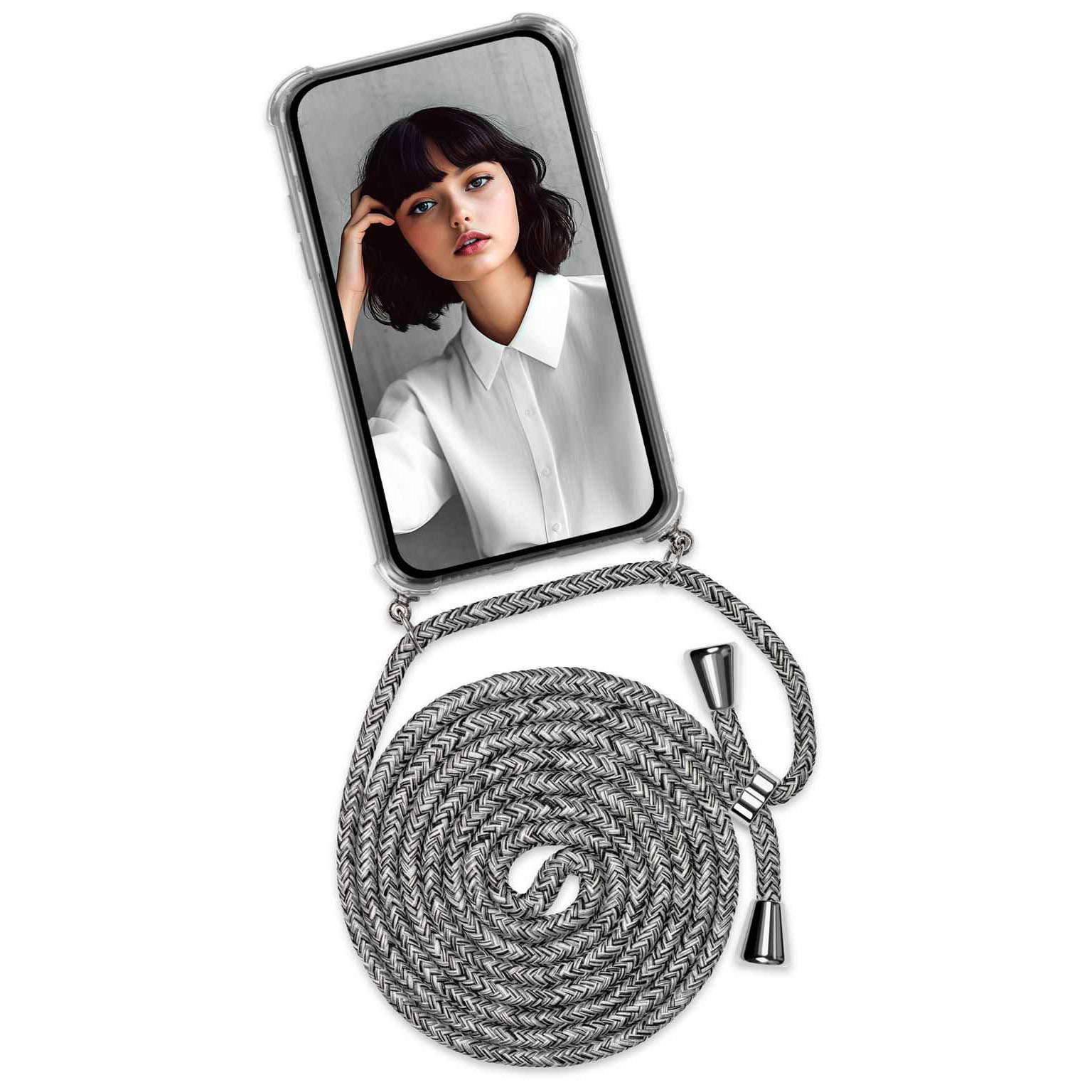 ONEFLOW Twist Case Xiaomi Mi Note 10 Handykette – Stoff Kordel Hauptbild