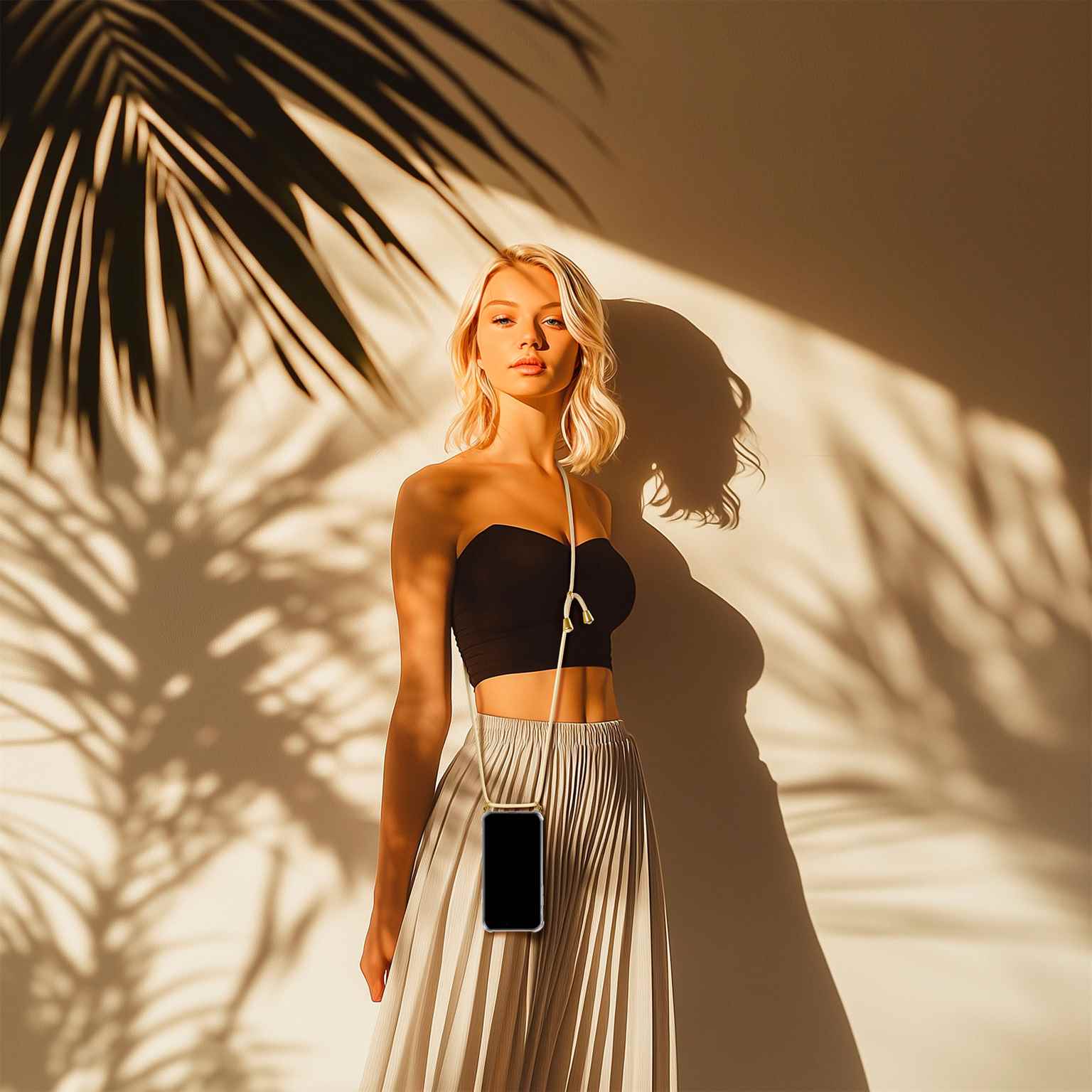 ONEFLOW Twist Case Redmi Note 10S Handykette – Stoff Kordel – Weiteres Produktbild 4