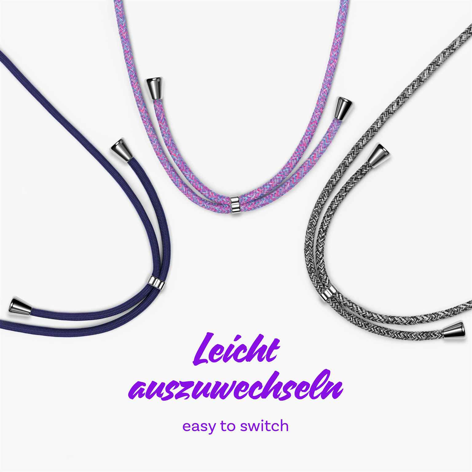 ONEFLOW Twist Case Redmi Note 10S Handykette – Stoff Kordel – Weiteres Produktbild 9 ONEFLOW Twist Case Redmi Note 10S Handykette – Stoff Kordel – Weiteres Produktbild 9