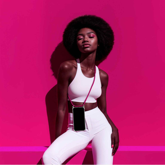 ONEFLOW Twist Case Redmi Note 9 Handykette – Stoff Kordel – Weiteres Produktbild 7