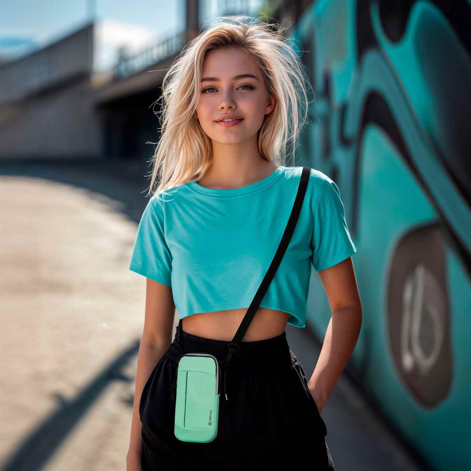 ONEFLOW Urban Sling Realme 8 Pro Handytasche sportlich – Weiteres Produktbild 5