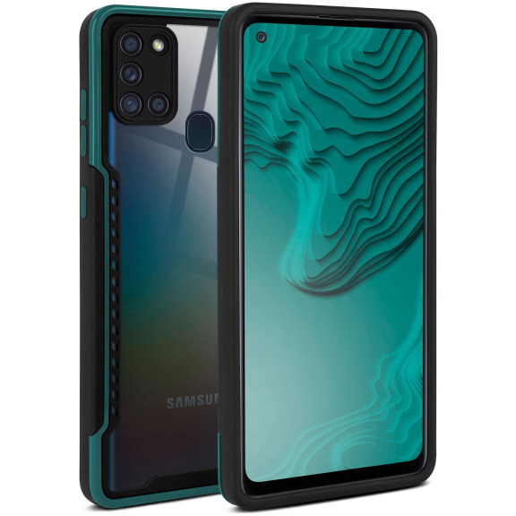 ONEFLOW Vanguard Case Samsung Galaxy A21s Bumper durchsichtig – Weiteres Produktbild 1