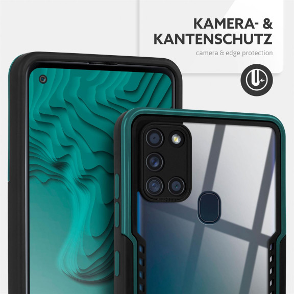 ONEFLOW Vanguard Case Samsung Galaxy A21s Bumper durchsichtig – Weiteres Produktbild 2 ONEFLOW Vanguard Case Samsung Galaxy A21s Bumper durchsichtig – Weiteres Produktbild 2
