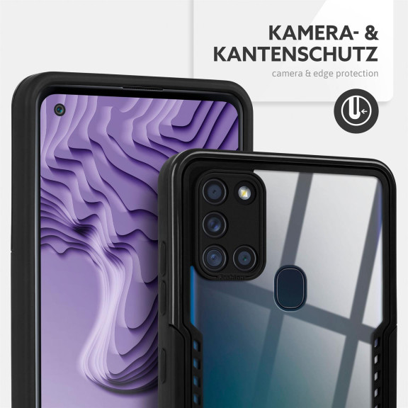 ONEFLOW Vanguard Case Samsung Galaxy A21s Bumper durchsichtig – Weiteres Produktbild 2