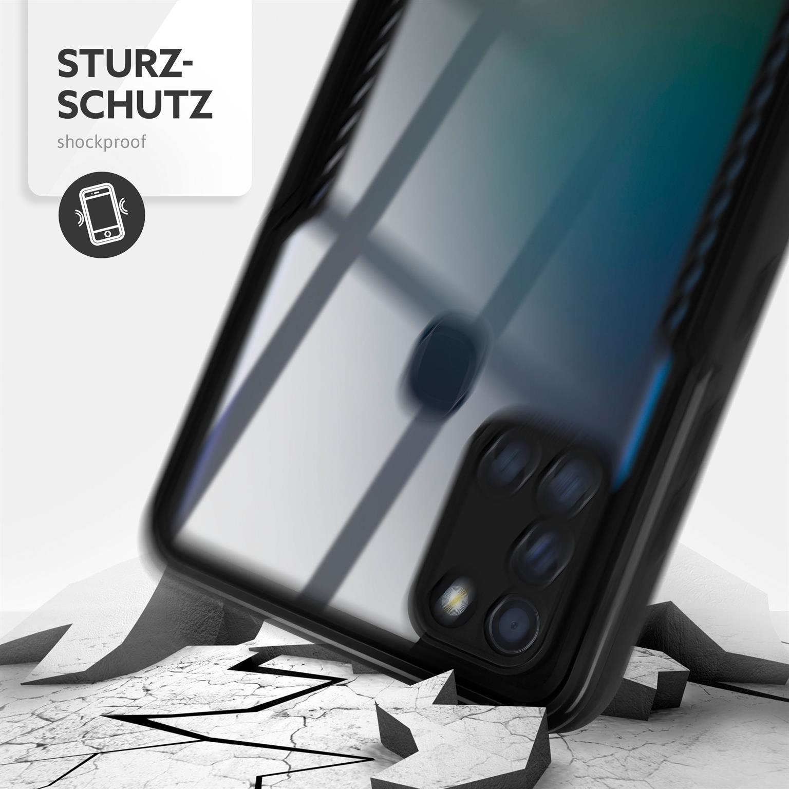 ONEFLOW Vanguard Case Samsung Galaxy A21s Bumper durchsichtig – Weiteres Produktbild 4