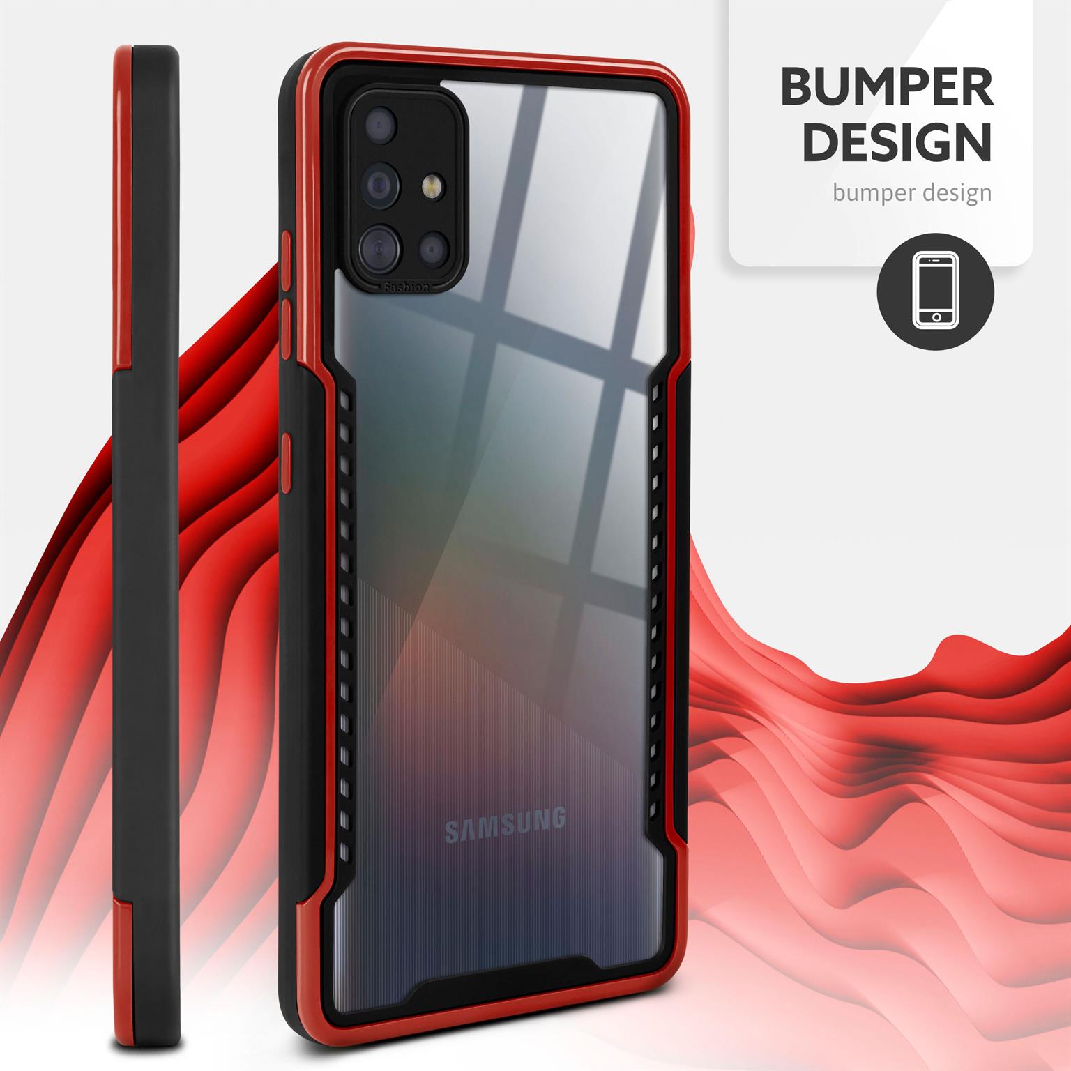 ONEFLOW Vanguard Case Samsung Galaxy A51 Bumper durchsichtig – Weiteres Produktbild 3