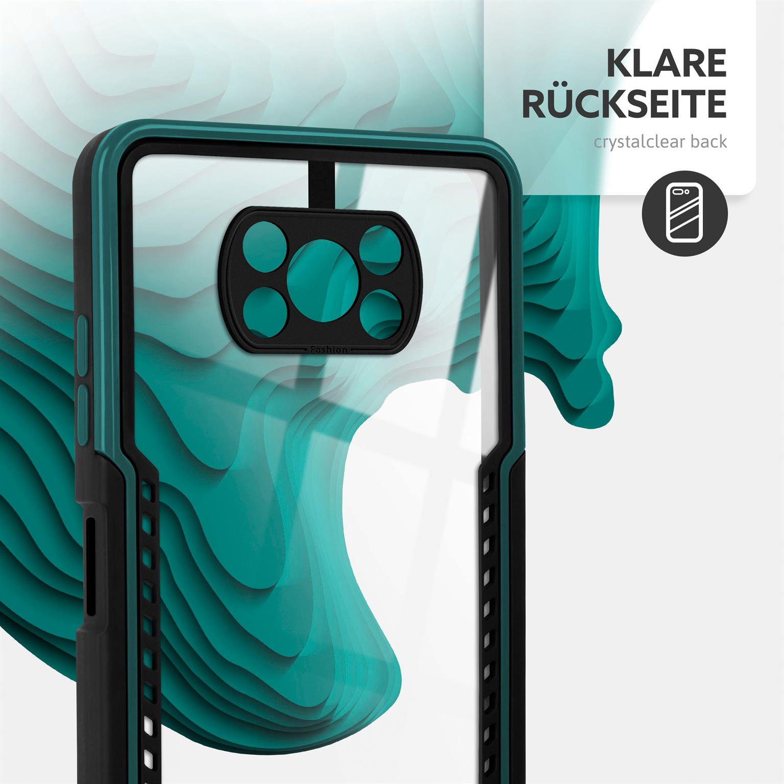 ONEFLOW Vanguard Case Poco X3 NFC Bumper durchsichtig – Weiteres Produktbild 5