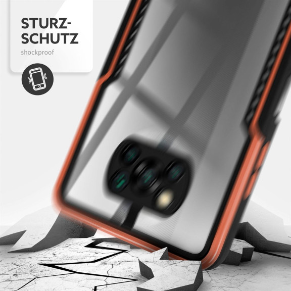 ONEFLOW Vanguard Case Poco X3 NFC Bumper durchsichtig – Weiteres Produktbild 4