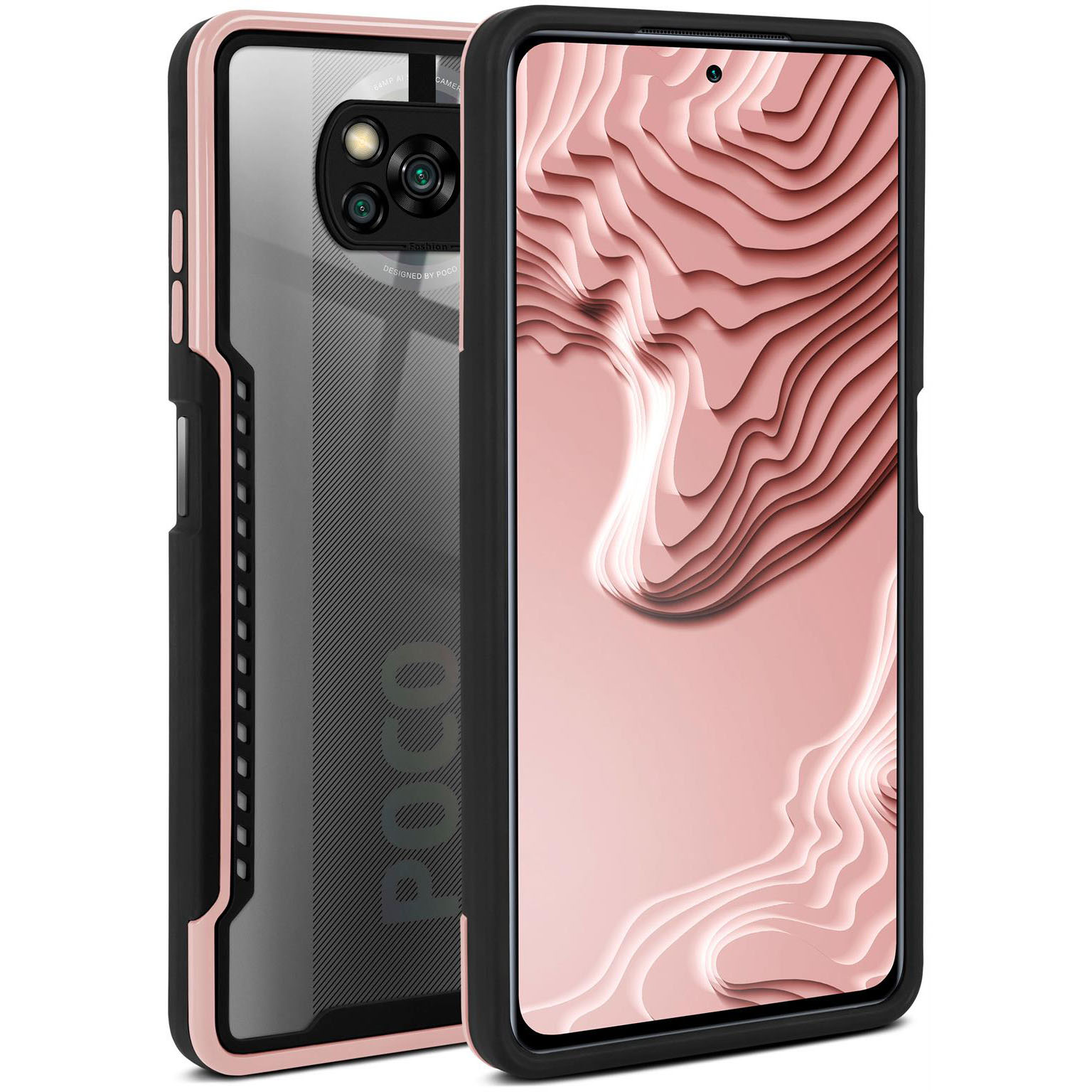 ONEFLOW Vanguard Case Poco X3 NFC Bumper durchsichtig – Weiteres Produktbild 1