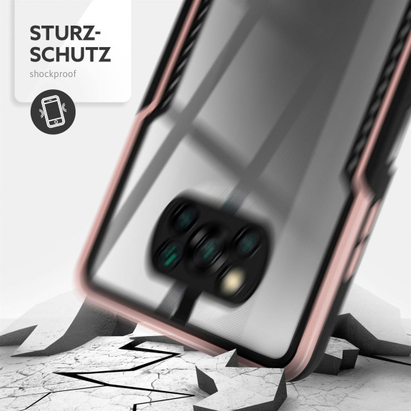 ONEFLOW Vanguard Case Poco X3 NFC Bumper durchsichtig – Weiteres Produktbild 4