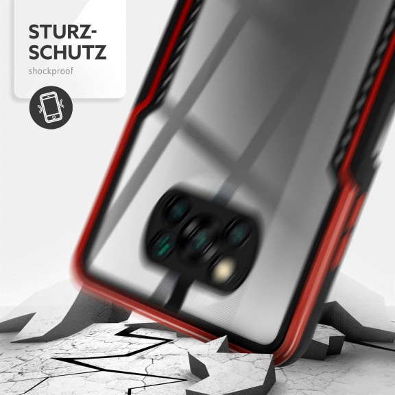 ONEFLOW Vanguard Case Poco X3 NFC Bumper durchsichtig – Weiteres Produktbild 4