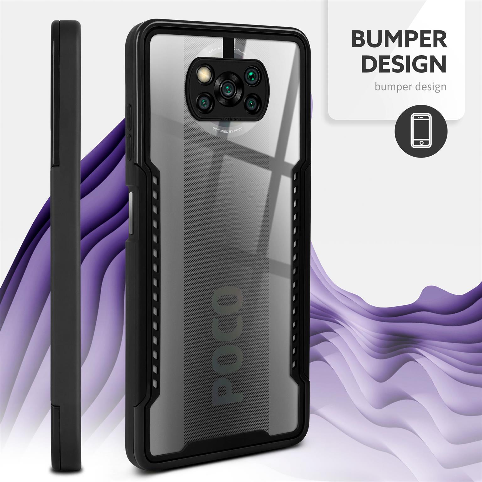 ONEFLOW Vanguard Case Poco X3 NFC Bumper durchsichtig – Weiteres Produktbild 3 ONEFLOW Vanguard Case Poco X3 NFC Bumper durchsichtig – Weiteres Produktbild 3
