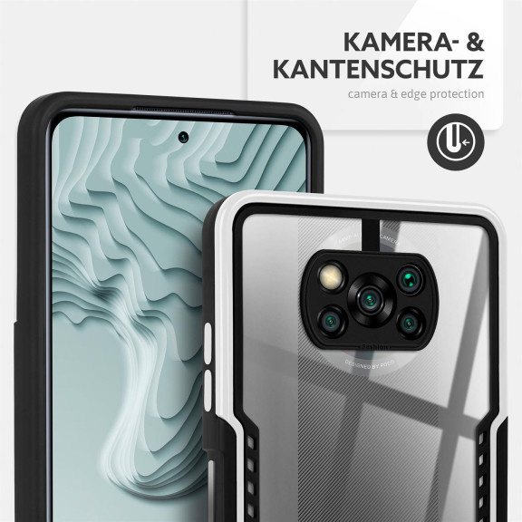 ONEFLOW Vanguard Case Poco X3 NFC Bumper durchsichtig – Weiteres Produktbild 2 ONEFLOW Vanguard Case Poco X3 NFC Bumper durchsichtig – Weiteres Produktbild 2