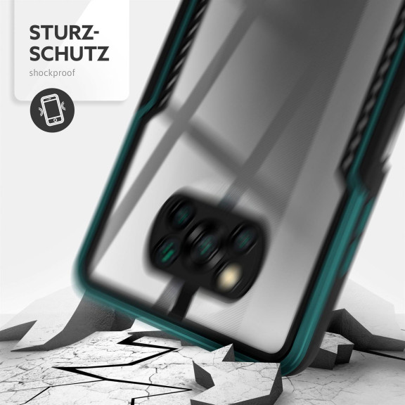 ONEFLOW Vanguard Case Poco X3 Pro Bumper durchsichtig – Weiteres Produktbild 4 ONEFLOW Vanguard Case Poco X3 Pro Bumper durchsichtig – Weiteres Produktbild 4