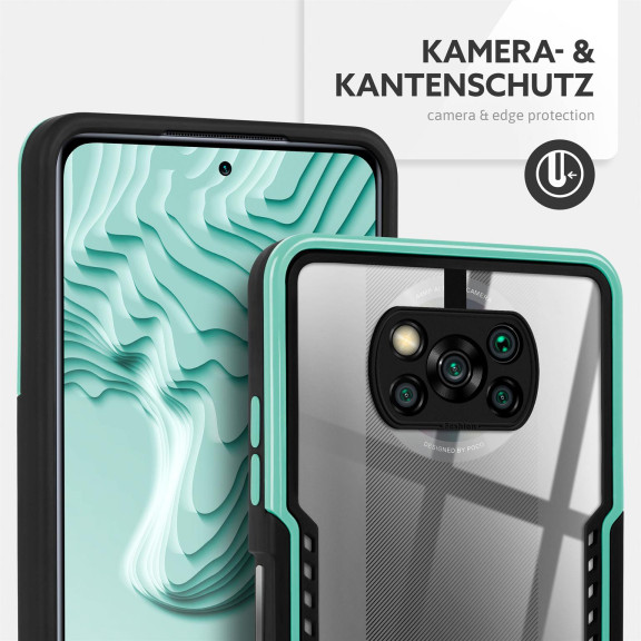 ONEFLOW Vanguard Case Poco X3 Pro Bumper durchsichtig – Weiteres Produktbild 2 ONEFLOW Vanguard Case Poco X3 Pro Bumper durchsichtig – Weiteres Produktbild 2