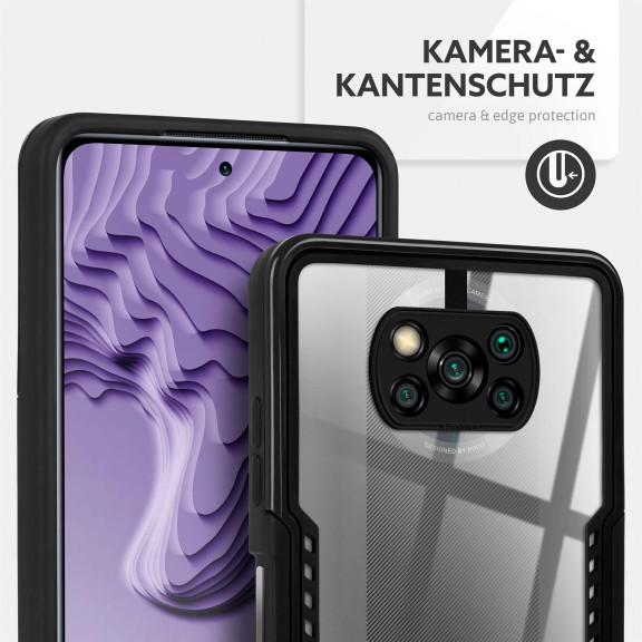 ONEFLOW Vanguard Case Poco X3 Pro Bumper durchsichtig – Weiteres Produktbild 2